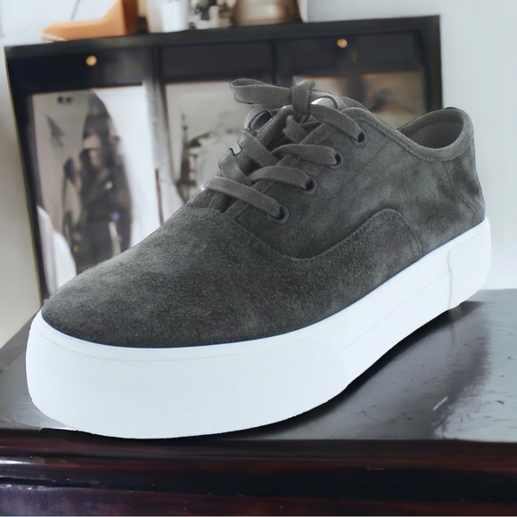 Vince Women's Copley Platform Charcoal Sneakers Size 8.5 - Picture 1 of 11